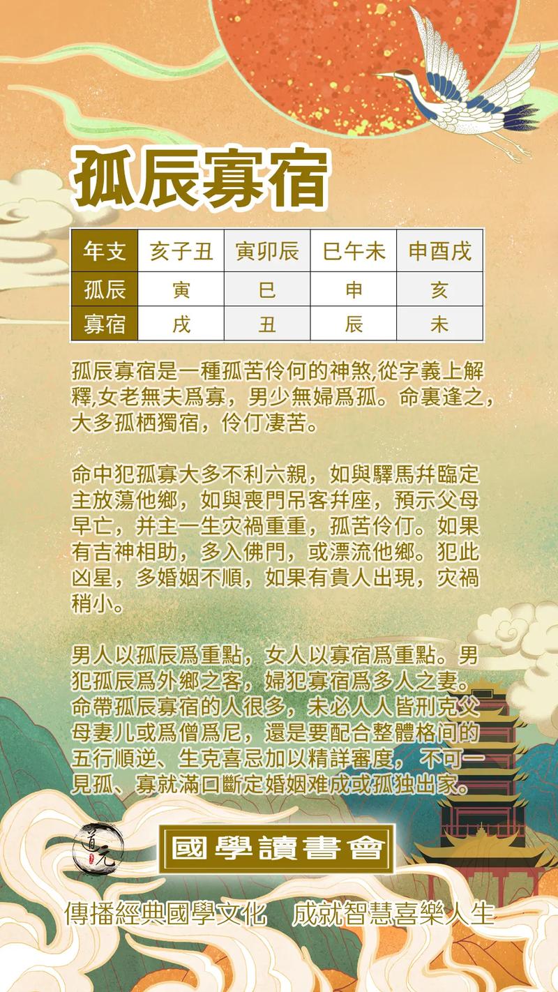 犯孤辰的八字命运 八字中孤辰查询