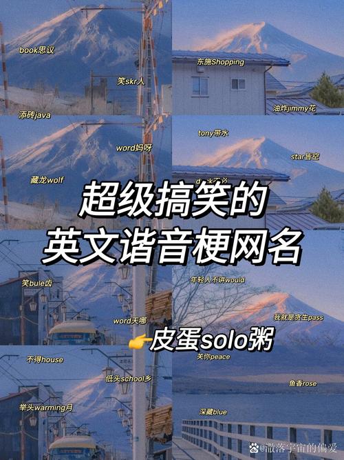 搞怪配对英文名字(搞怪英语名字)