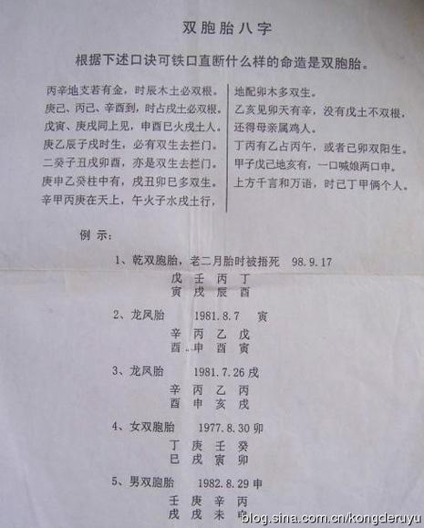 八字算命双胞胎(双胞胎算八字如何算) 生子的八字算命怎么算的